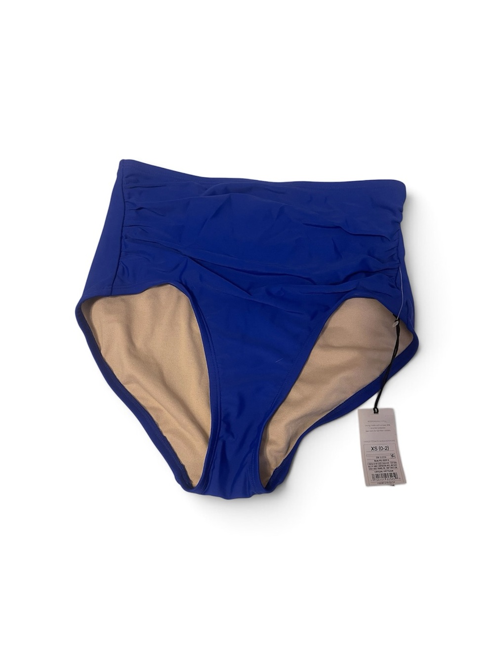 Shade & Shore Royal Blue High-Waist Bikini Bottoms